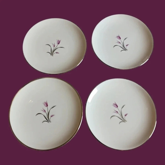 Vintage franciscan fine china carmel set of 4 small plate 6/1.4 - Picture 2 of 6